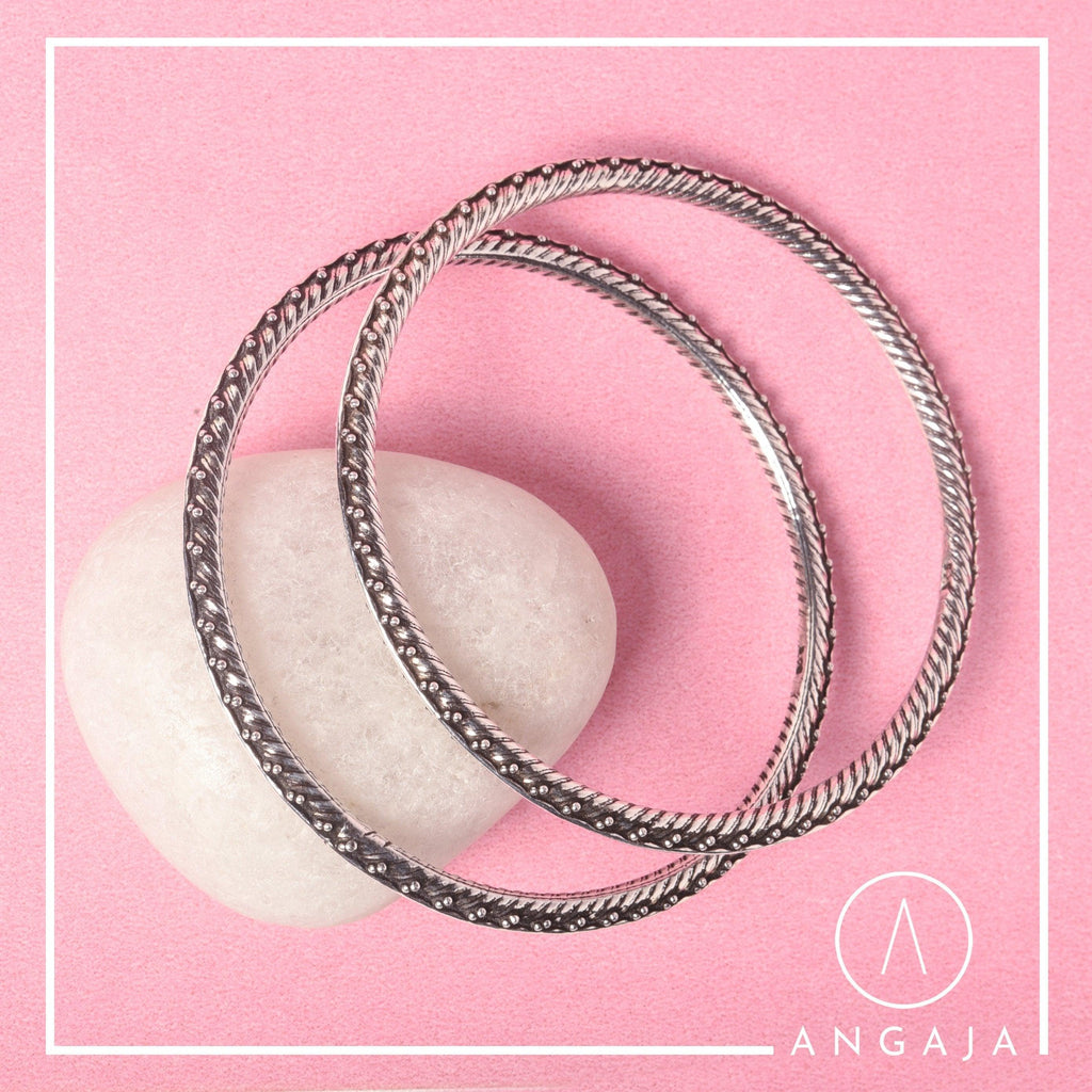 Silver Bangles - Angaja Silver