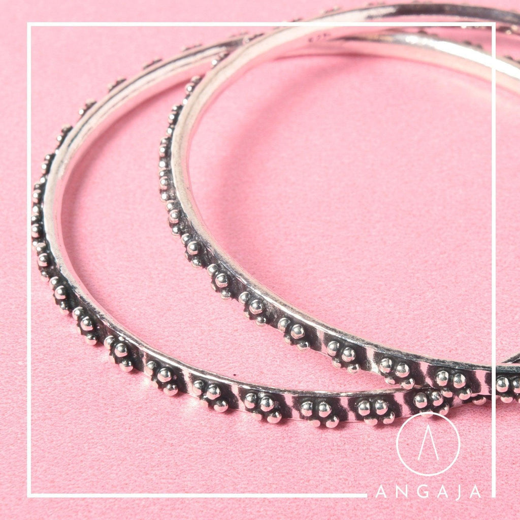 Silver Bangles - Angaja Silver