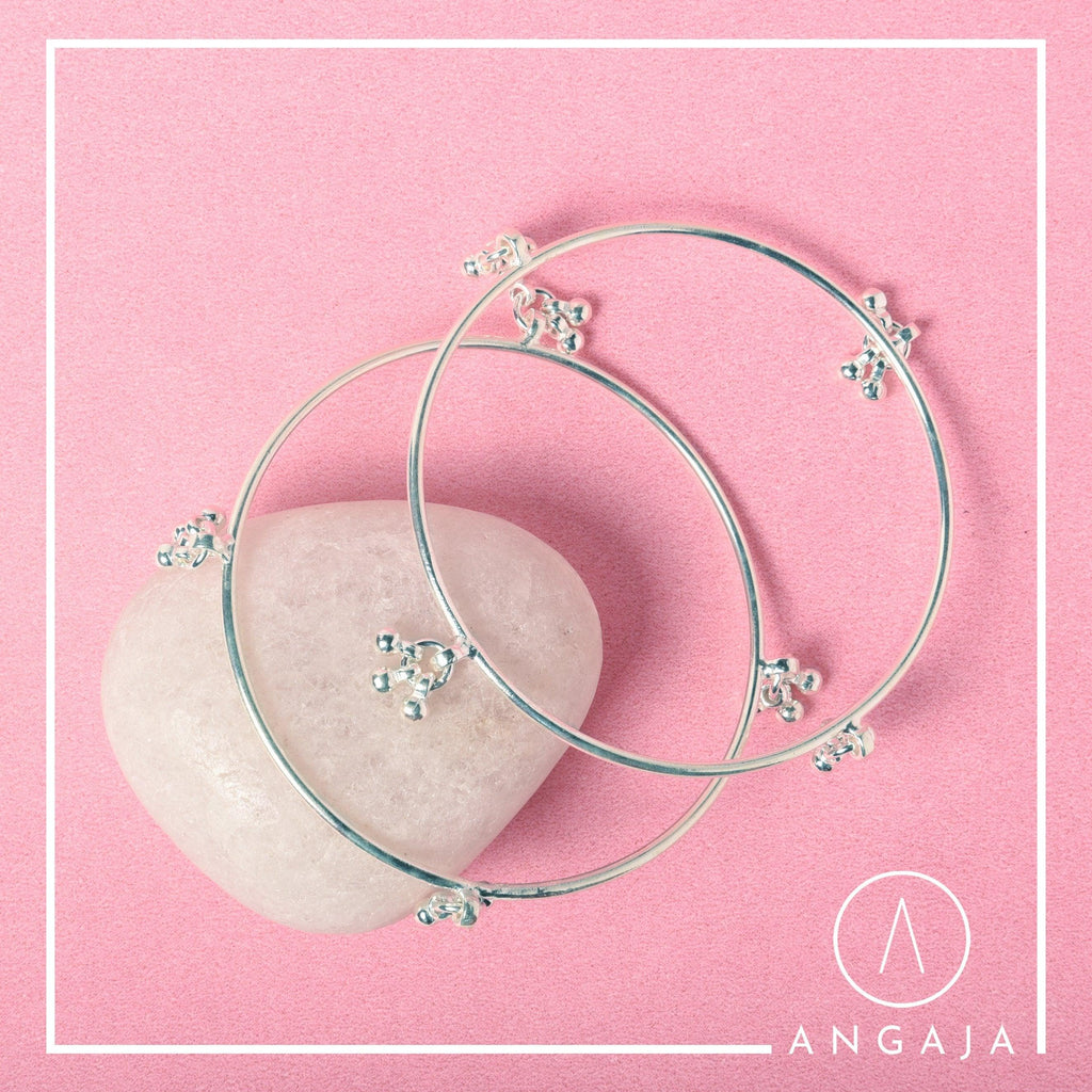 Silver Bangles - Angaja Silver