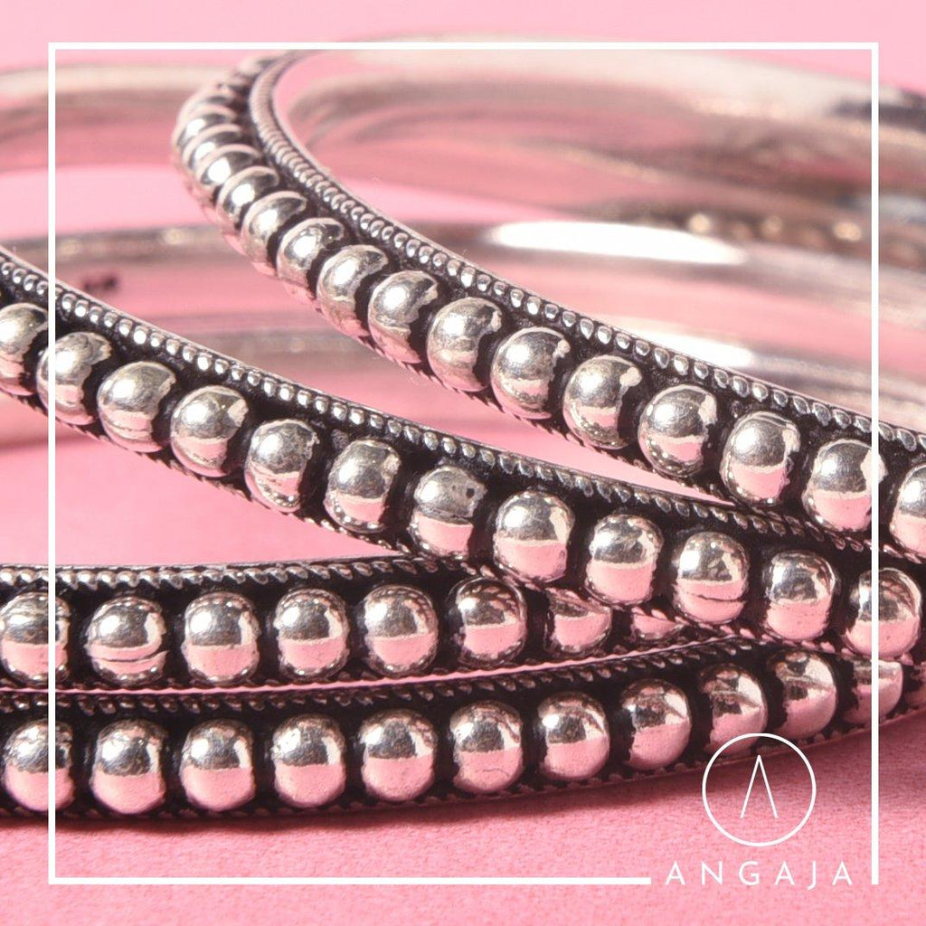 Silver Bangles - Angaja Silver