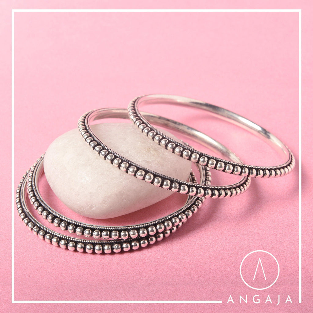 Silver Bangles - Angaja Silver