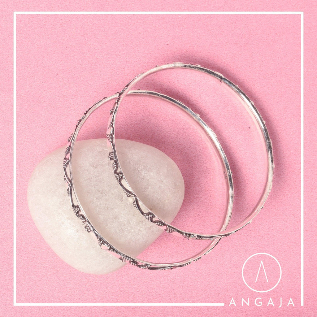 Silver Bangles - Angaja Silver