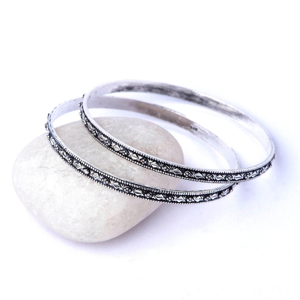 Silver Bangles - Angaja Silver