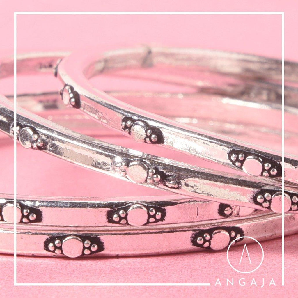 Silver Bangles - Angaja Silver