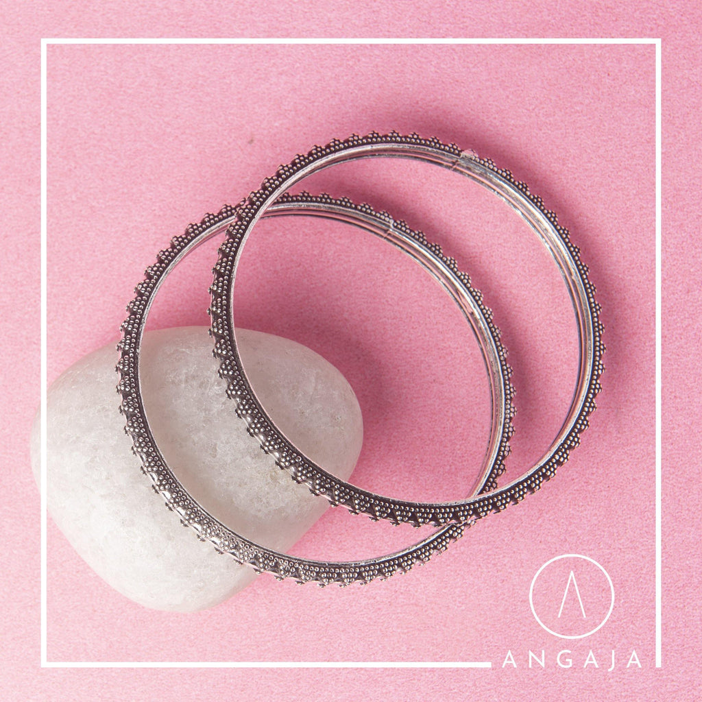 Silver Bangles - Angaja Silver