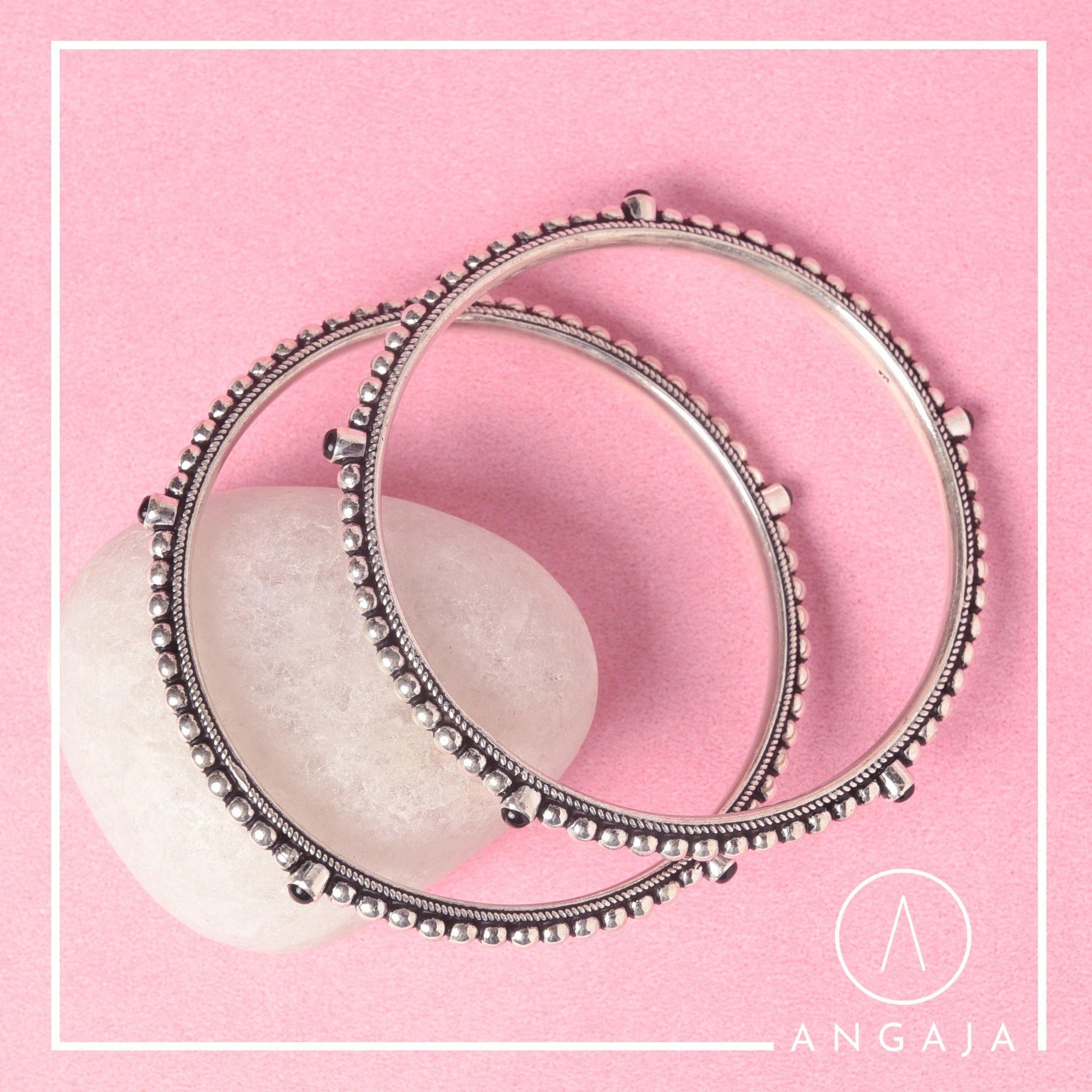Silver Bangles - Angaja Silver
