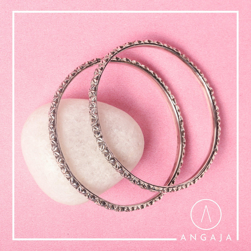 Silver Bangles - Angaja Silver