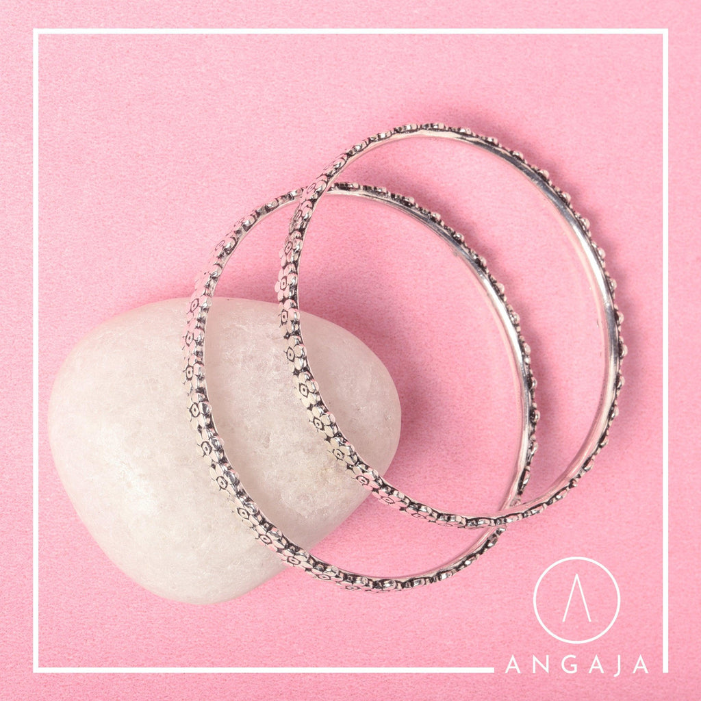 Silver Bangles - Angaja Silver