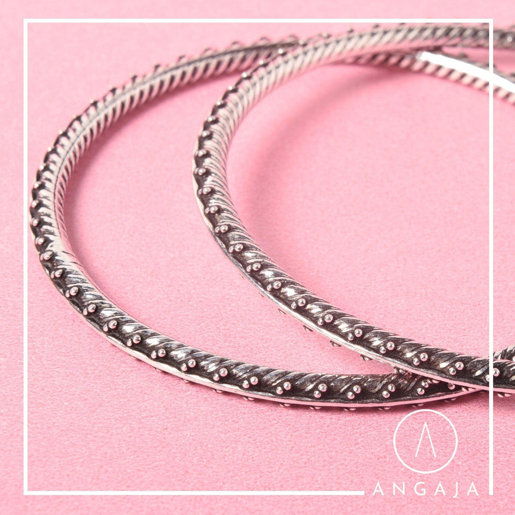 Silver Bangles - Angaja Silver