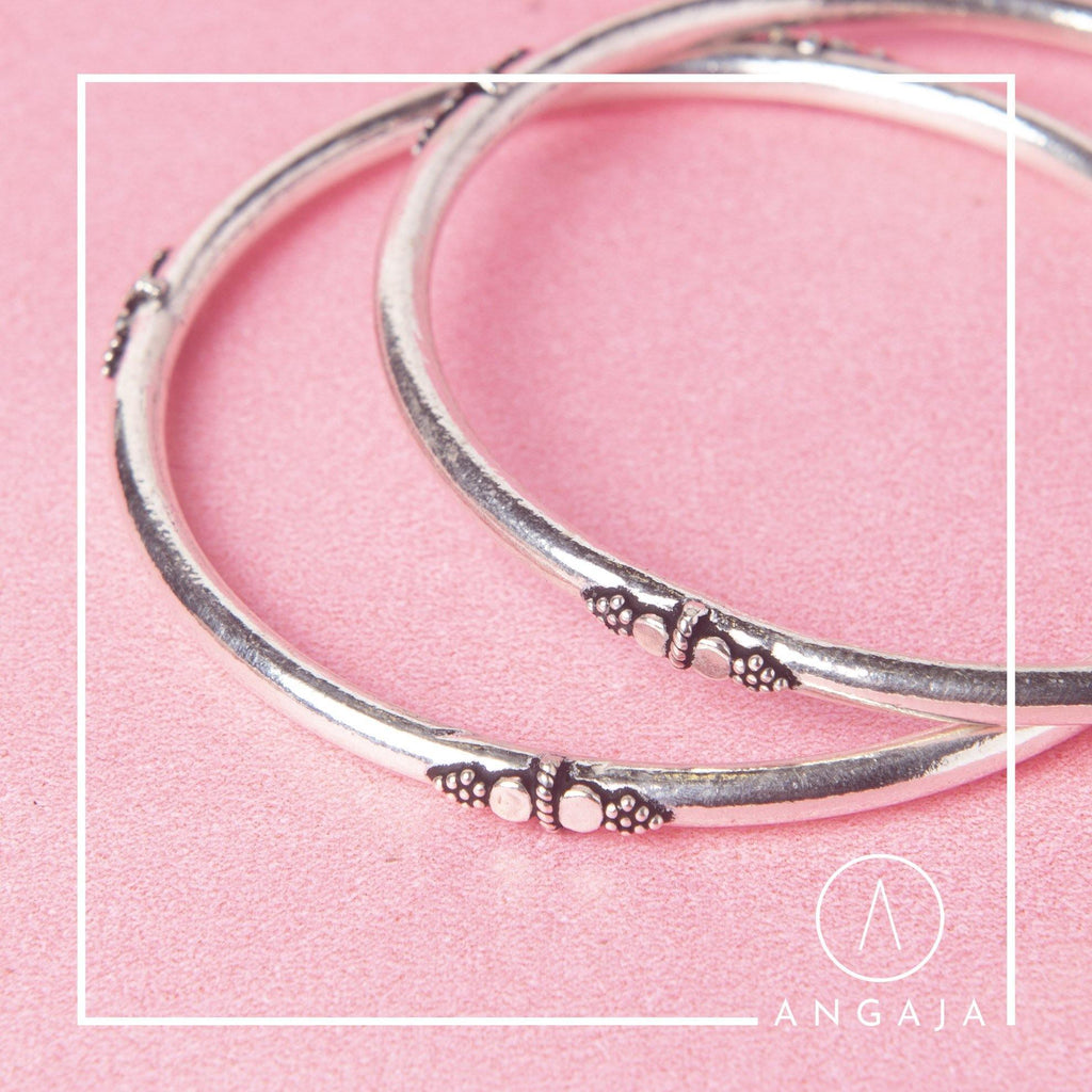 Silver Bangles - Angaja Silver