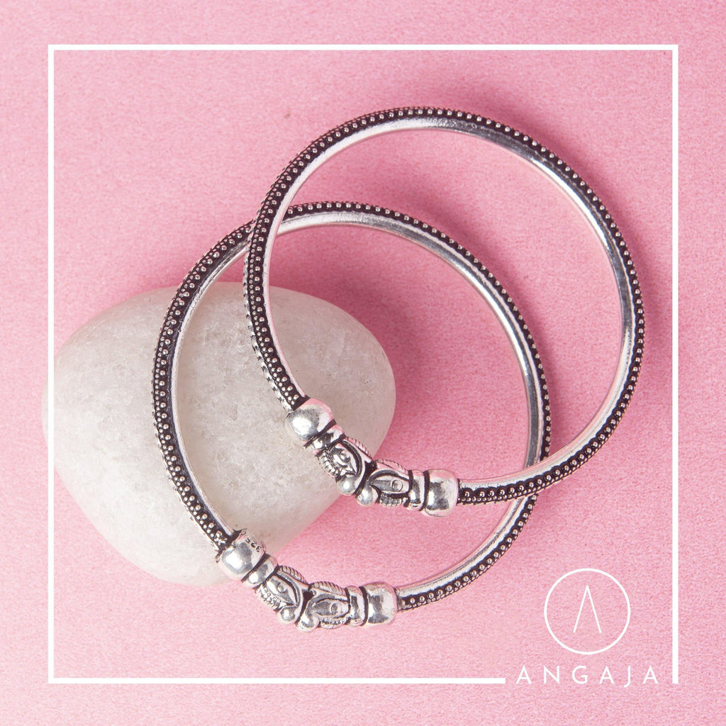 Silver Bangles - Angaja Silver