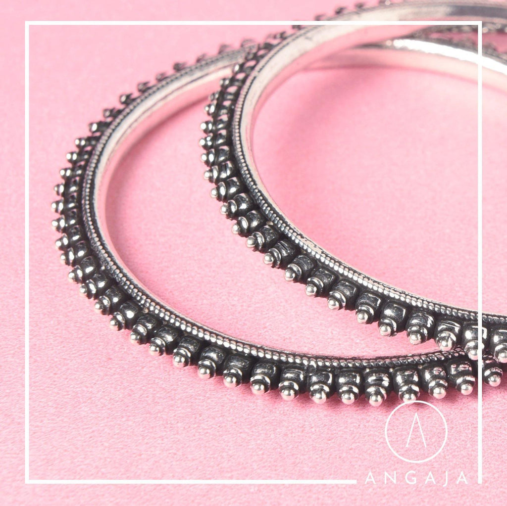 Silver Bangles - Angaja Silver