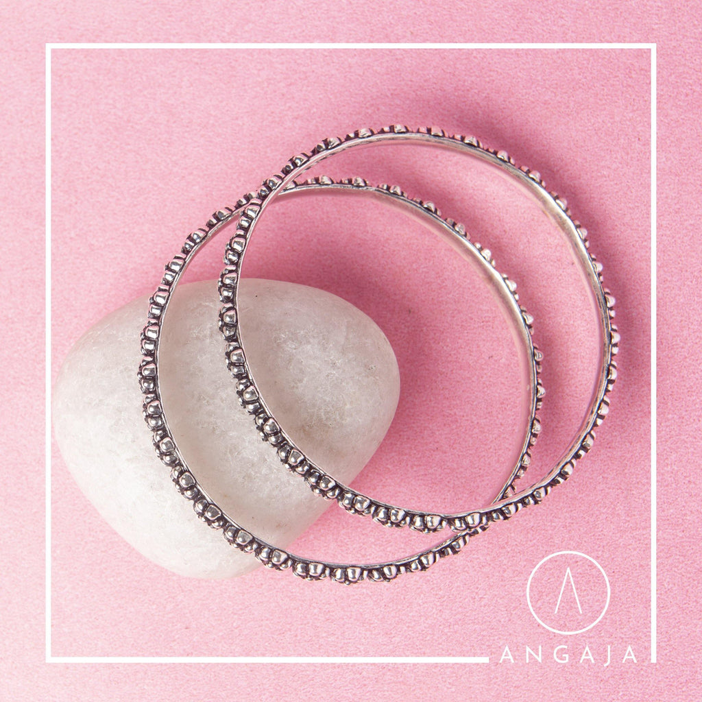 Silver Bangles - Angaja Silver