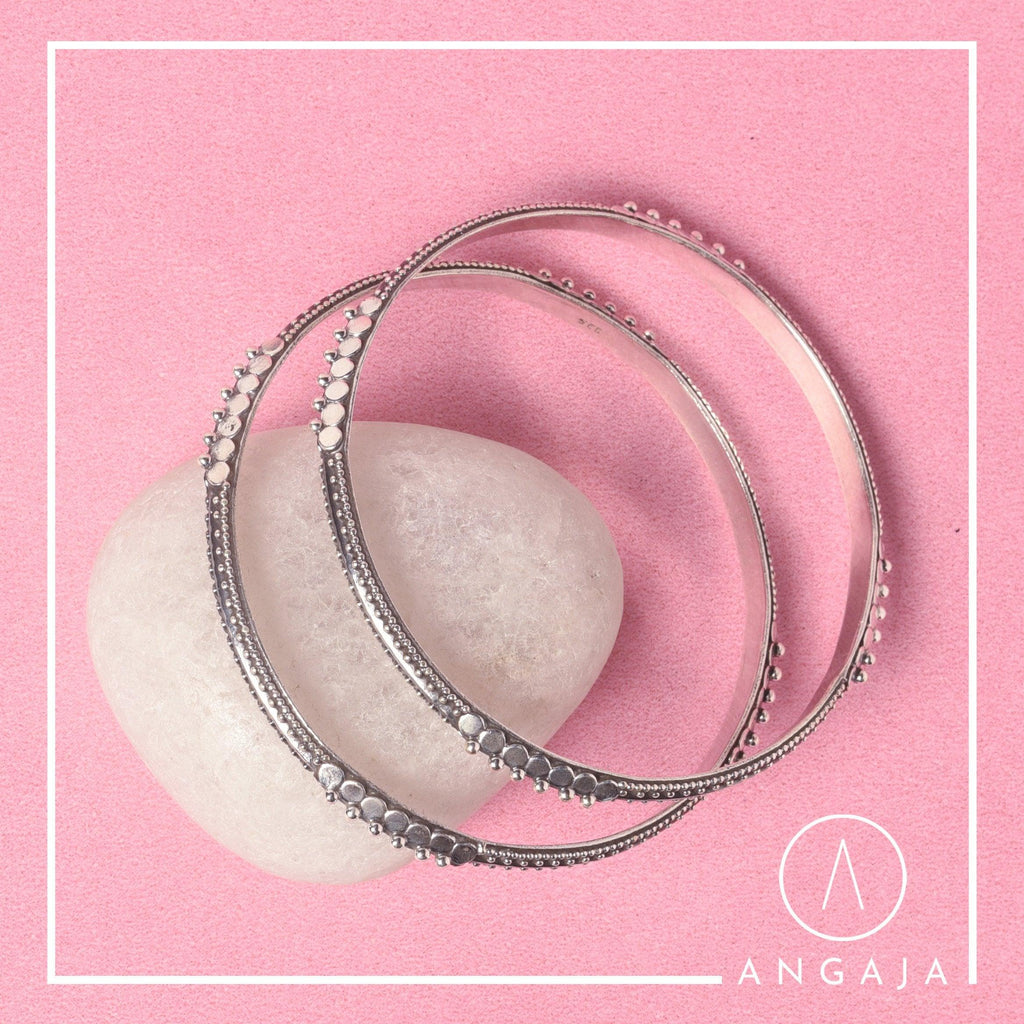 Silver Bangles - Angaja Silver