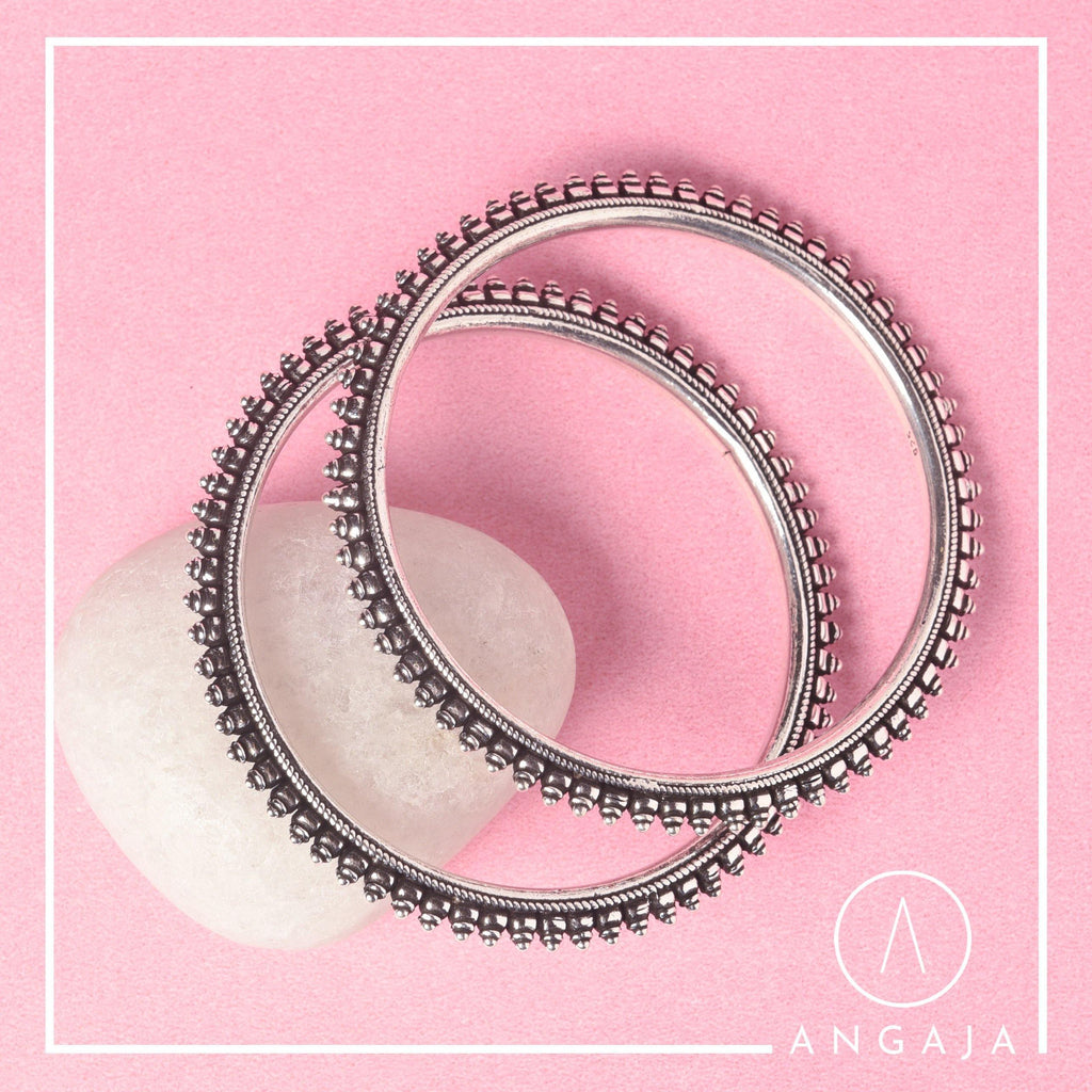 Silver Bangles - Angaja Silver