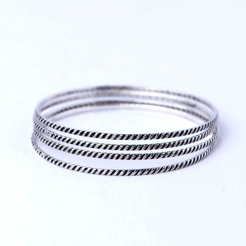 Silver Bangles - Angaja Silver