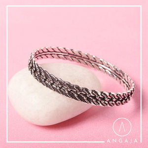 Silver Bangles - Single piece - Angaja Silver
