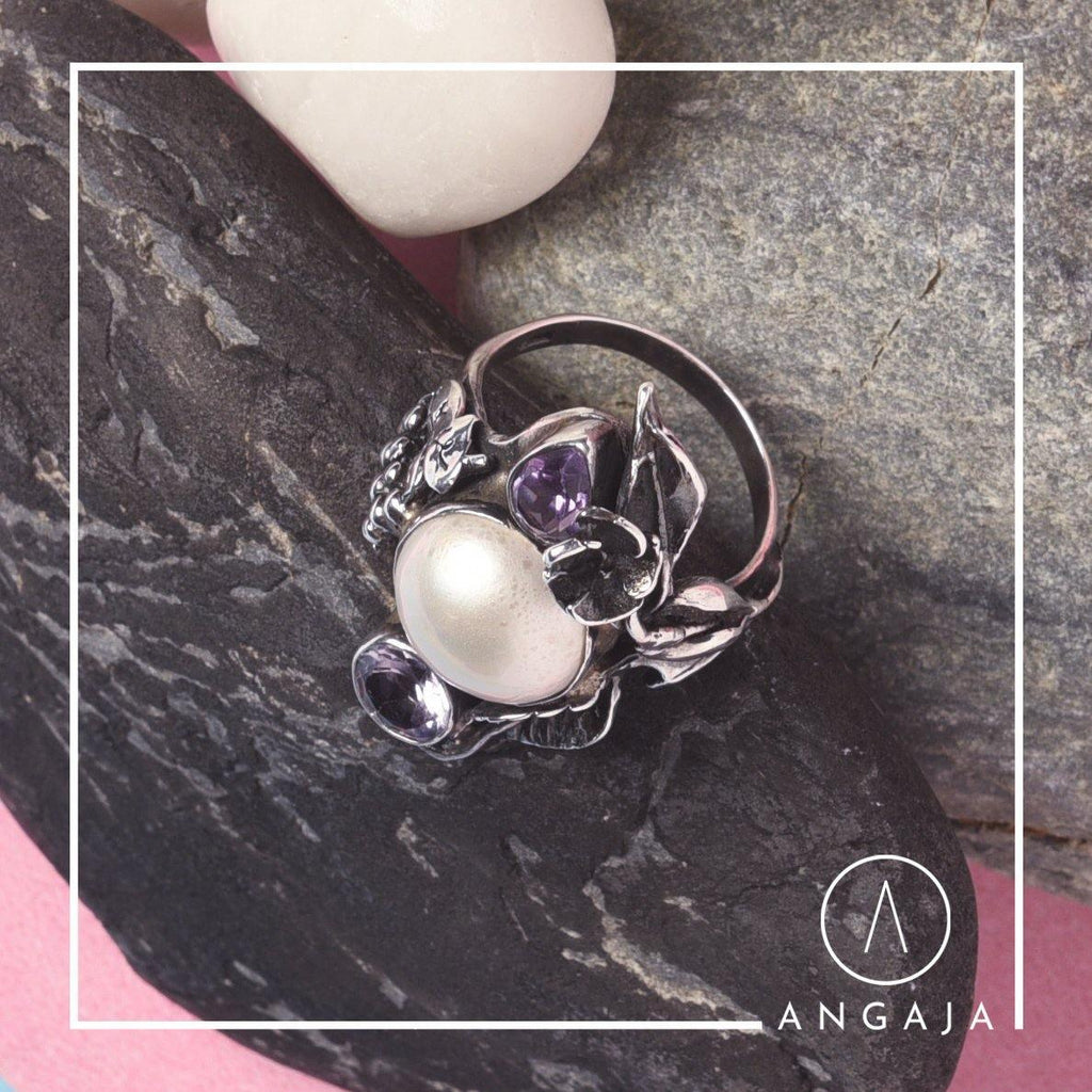 Silver Cocktail Ring - Angaja Silver