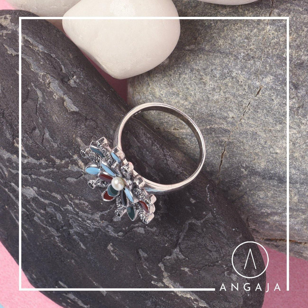 Silver Cocktail Ring - Angaja Silver