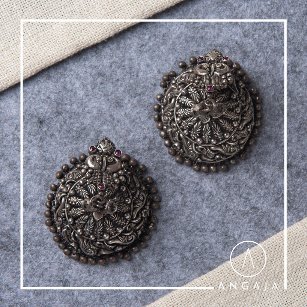 Silver Jhumka - Angaja Silver