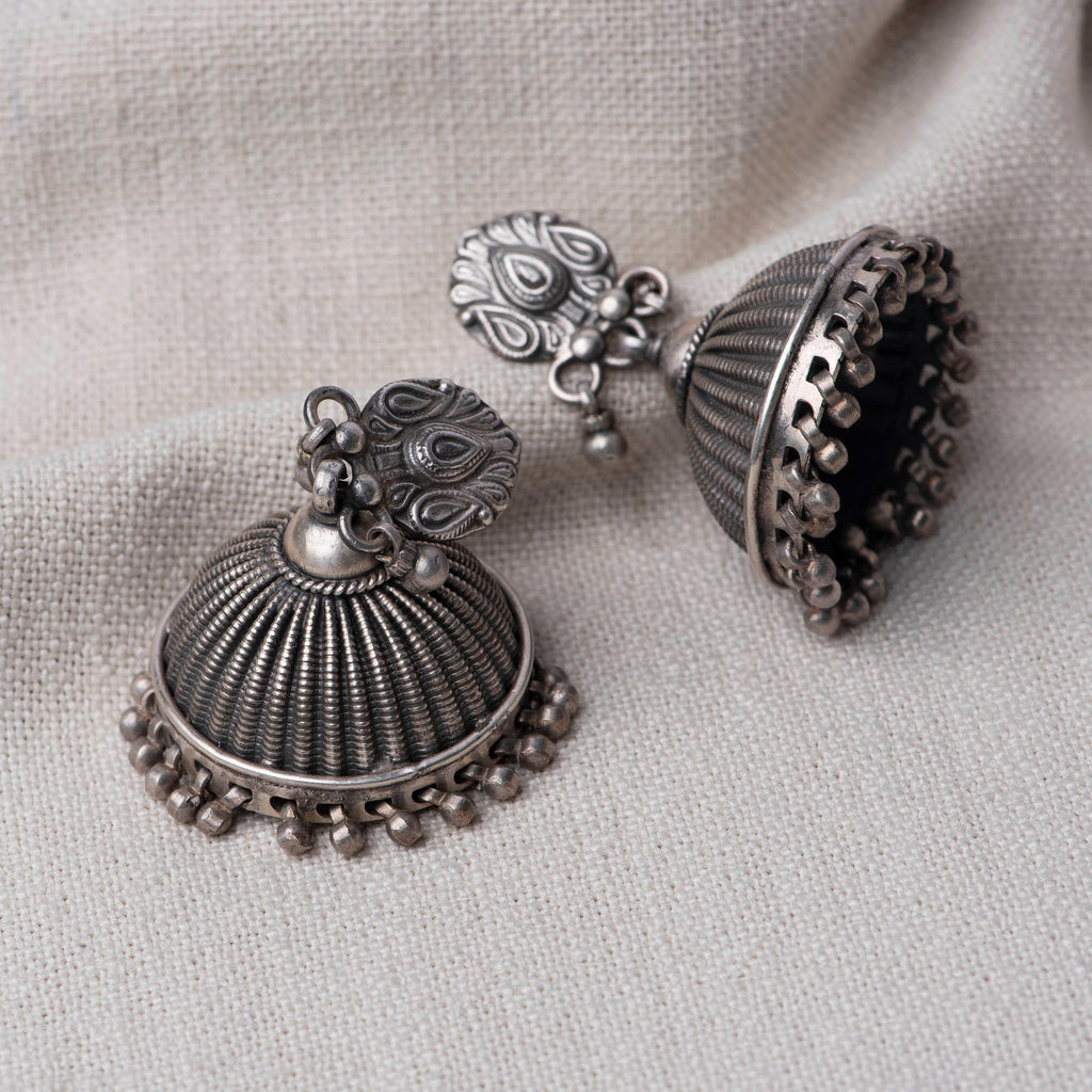 Silver Jhumka - Angaja Silver