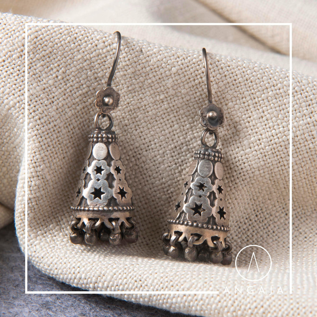 Silver Jhumka - Angaja Silver