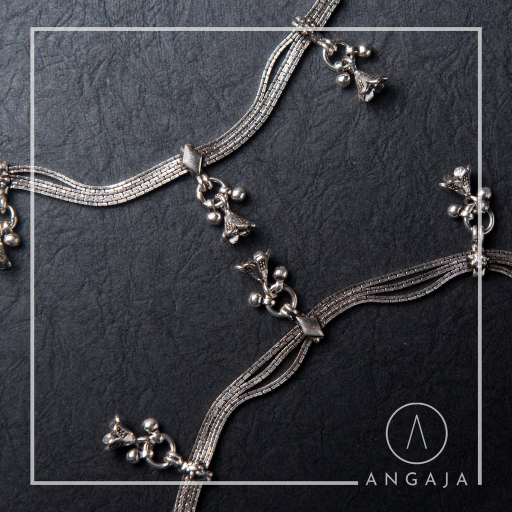 Silver Pajeb / Anklet - Angaja Silver