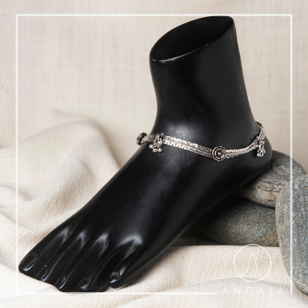 Silver Pajeb / Anklet - Angaja Silver