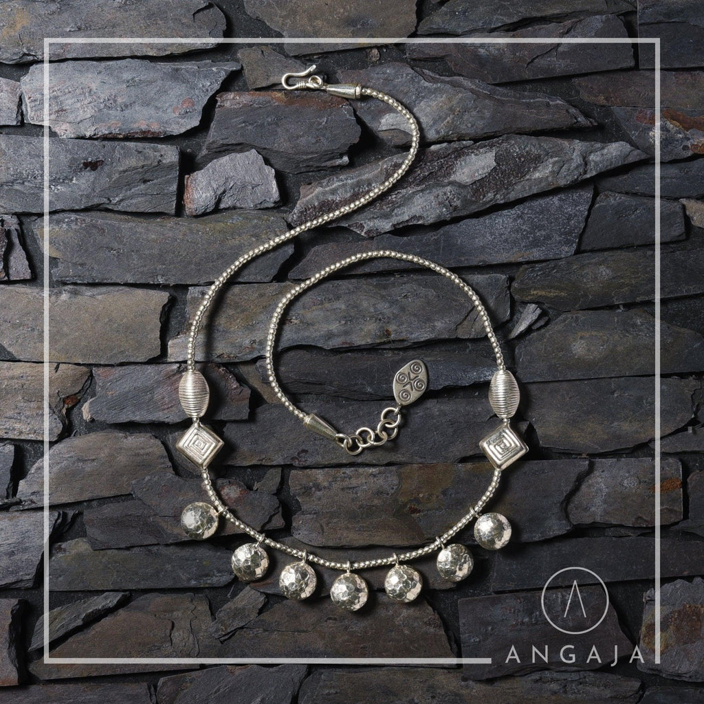 Silver Short Necklace - Angaja Silver