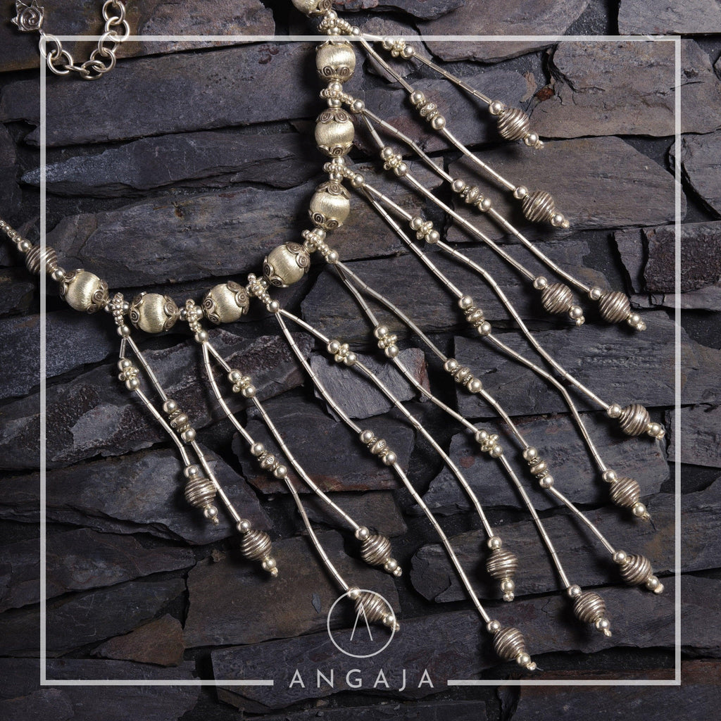 Silver Short Necklace - Angaja Silver