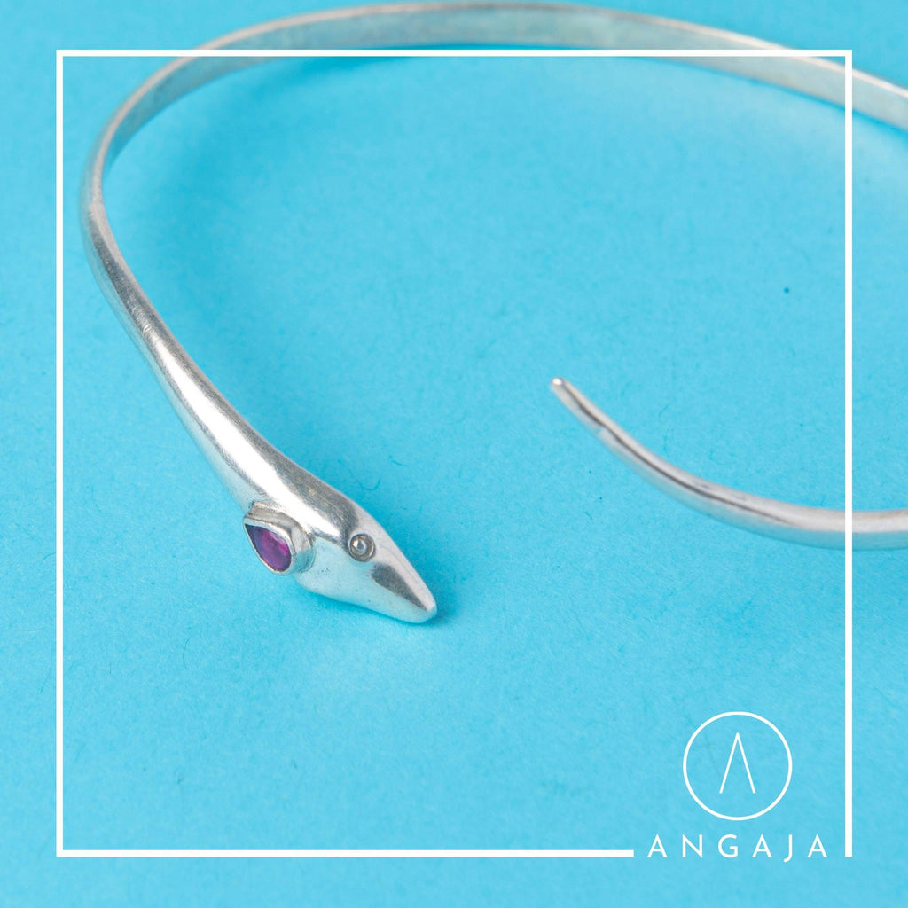 Snake Silver Bracelet - Angaja Silver