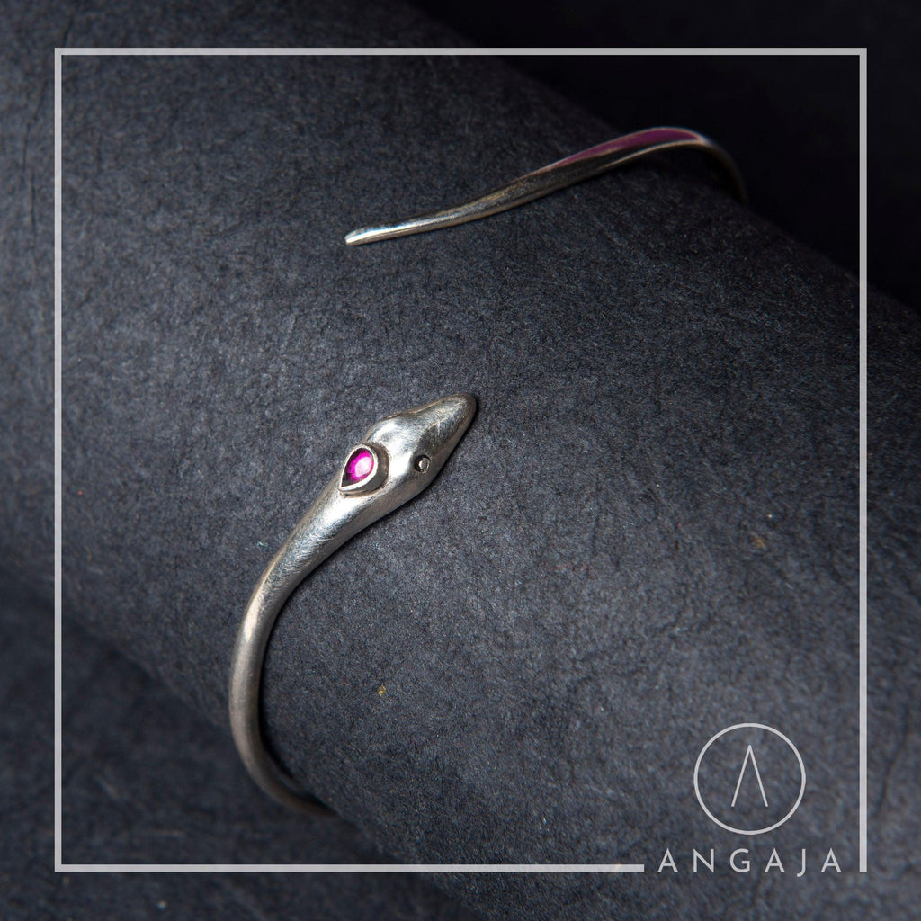 Snake Silver Bracelet - Angaja Silver