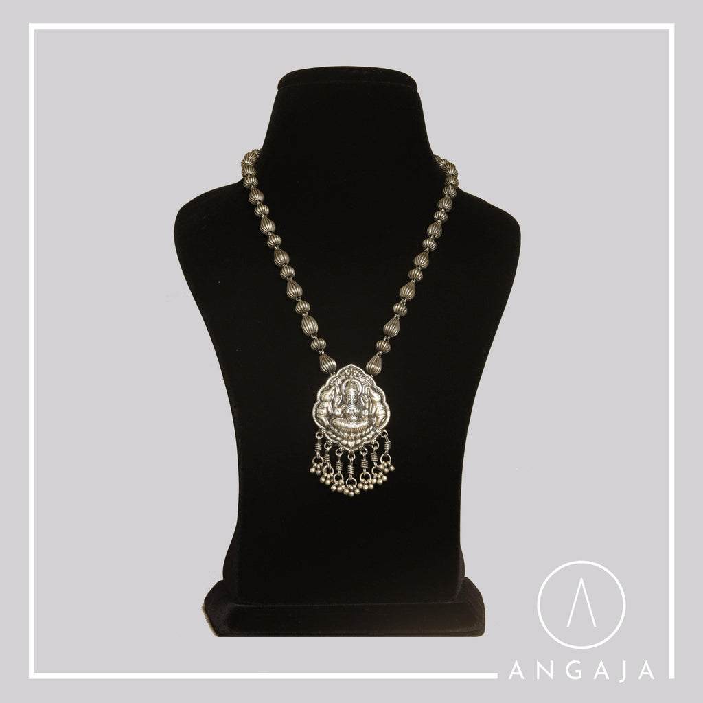 Temple Pendant Silver Necklace - Angaja Silver