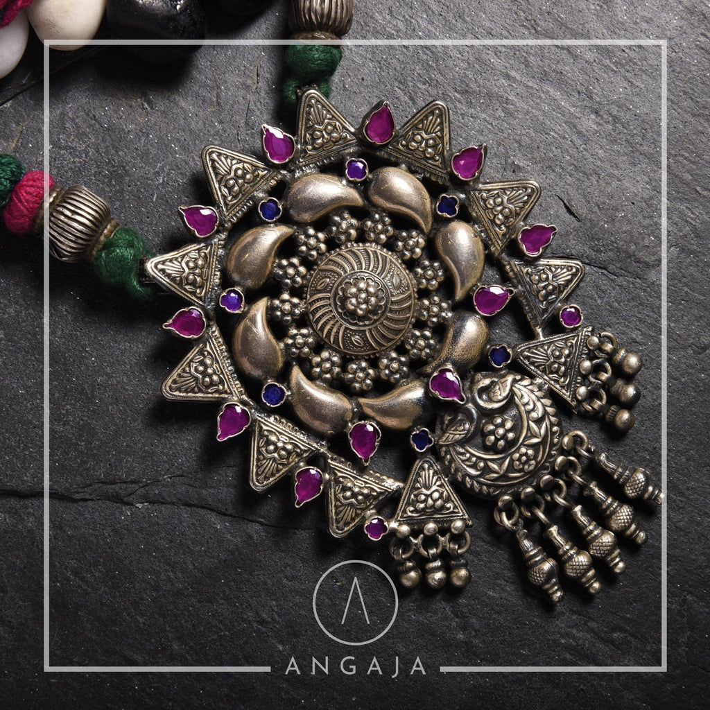 Tribal Silver Necklace - Angaja Silver