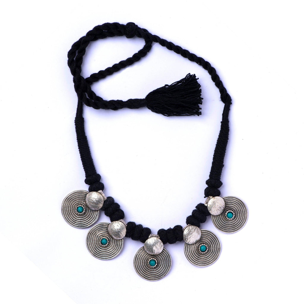 Tribal Silver Necklace - Angaja Silver