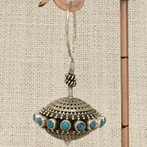Turquoise Earrings - Angaja Silver