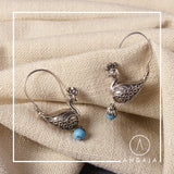 Turquoise Silver Earring - Angaja Silver