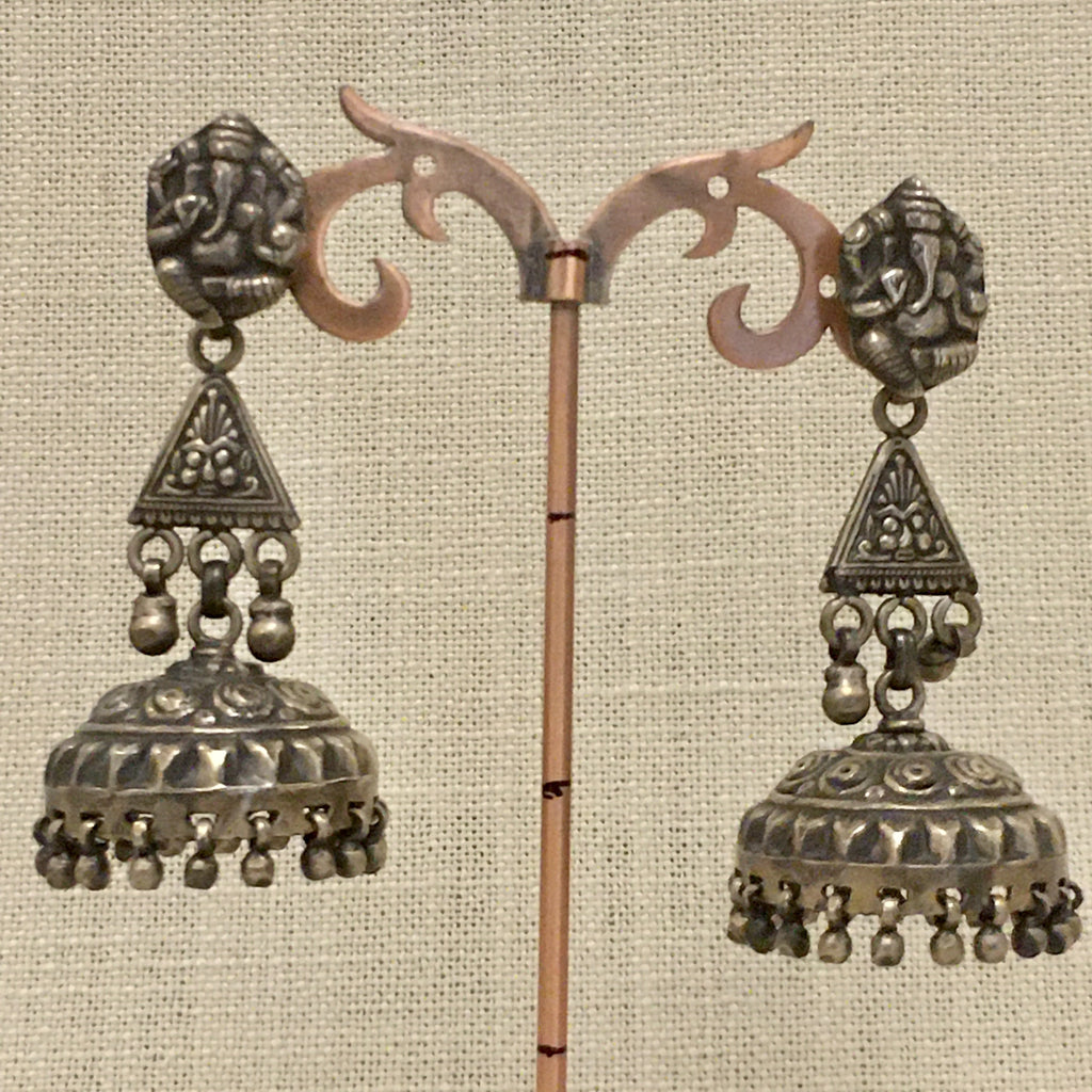 Ganesh Jhumka - Angaja Silver